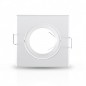 Support plafond Carré Orientable Blanc 85 x 85 mm