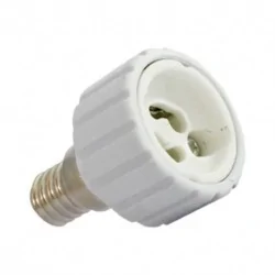 Adaptateur de culot E14 vers GU10 pour ampoule