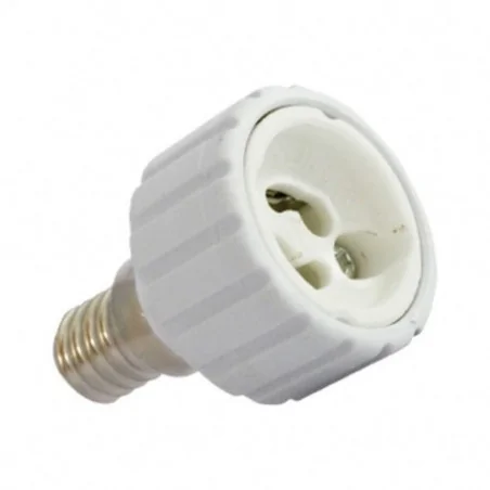 Adaptateur de culot E14 vers GU10 pour ampoule
