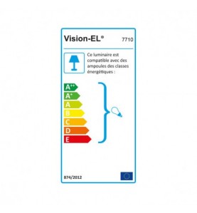 SUPPORT PLAFOND ROND BLANC Ø78 MM