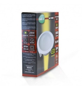 Downlight LED Blanc Rond 28W 3000°K 230mm