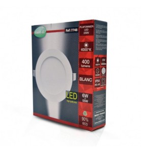 Plafonnier LED Blanc Ø120 6W 4000°K