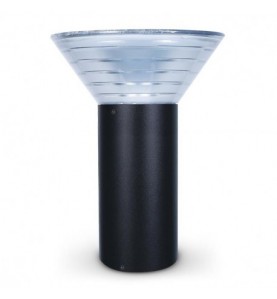 Potelet Solaire Conique LED 4W 4000°K Noir 380mm
