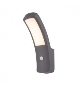 Applique Murale LED 12W 550 LM Détecteur 4000°K Gris IP54