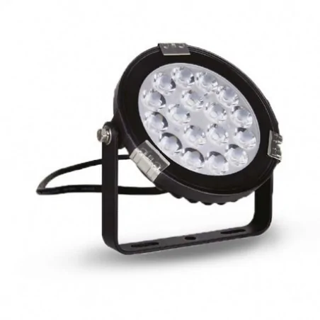 PROJECTEUR EXTÉRIEUR NOIR 230V 9W RGB + BLANC CCT IP65