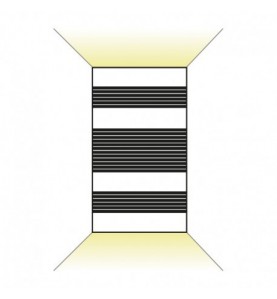 Applique Murale LED 2x5W Cylindrique 4000°K Gris IP54