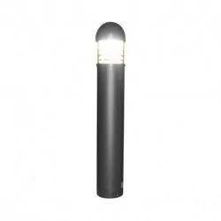 Potelet Transparent Gris 230V 25W 3000°K 100x16.5cm IP65 ROND