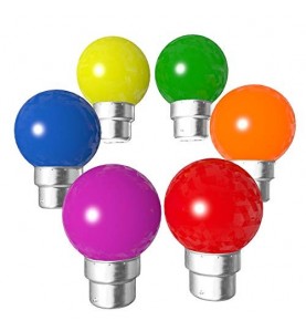 Lot de 6 ampoules LED B22 1W (équivalence 15W)