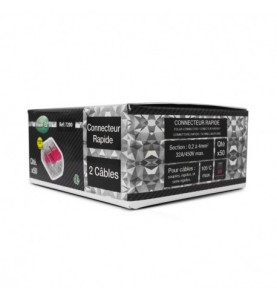 Connecteur automatique 2 câbles - Pack de 50