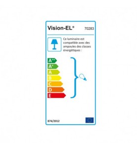 Projecteur Piquet Slim (sans ampoule) 230V GU10 Noir IP65