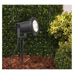 Projecteur Piquet (sans ampoule) 12V GU5.3 Noir IP65