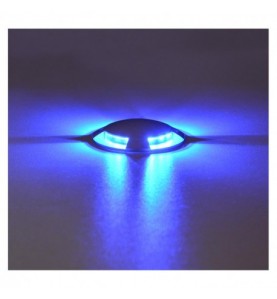 Spot LED Balise Bleu Rond 4 diffuseurs 1W