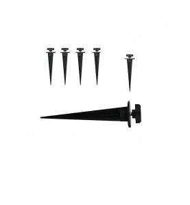 Lot de 5 Piquets de fixation projecteur extérieur métal