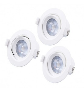 Spot LED SMD Orientable 5W 4000°K pack de 3