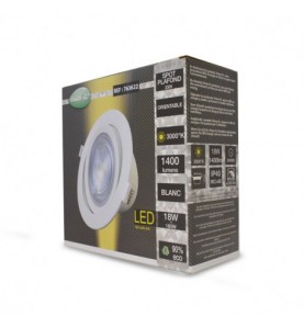 Spot LED SMD Orientable 18W 3000°K