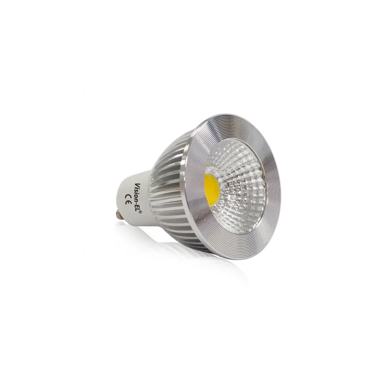 Ampoule LED GU10 Spot 5W 3000°K Aluminium 75°