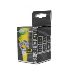 Ampoule LED GU10 Spot 5W 3000°K Aluminium 75°