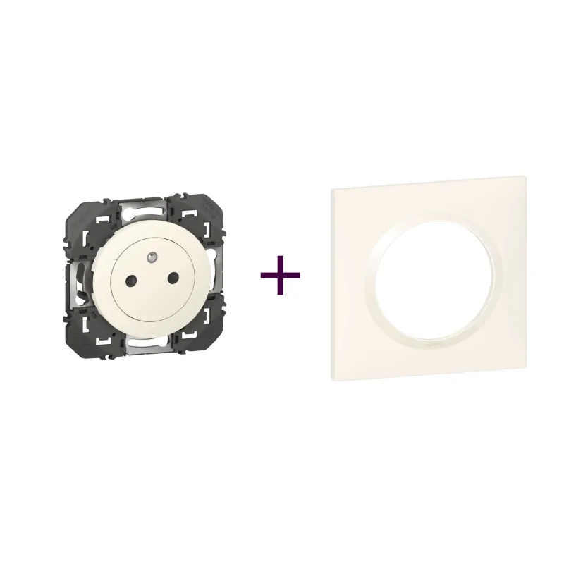 Legrand | Pack Dooxie 2P+T + Plaque 1P Blanc