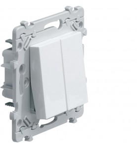 Hager - WE040 - Essensya Double interrupteur va et vient