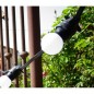 Rêvenergie - Guirlande guinguette LED extérieure 10m – 20 ampoules B22 IP65