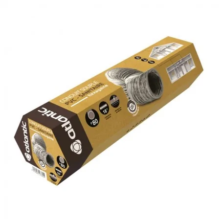 Atlantic Clim & Ventil - 423360 - Conduit souple PVC - HEXAGAINE 80