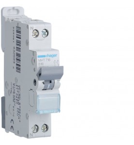 Hager - MHT716 - Disjoncteur 1P+N 4.5-6kA 16A B
