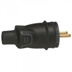 Legrand - 050445 - Fiche borne a vis 2P+T 16A IK08 IP44 a sortie droite