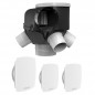 Atlantic Clim & Ventil - 412288 - Kit Autocosy VMC autoreglable 4 sanitaires (3 bouches LINES)