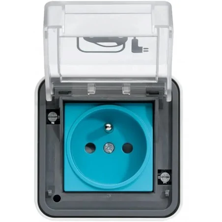 Hager - XEV080 - Witty IP55 3KW 2P+T M2+ saillie véhicule électrique