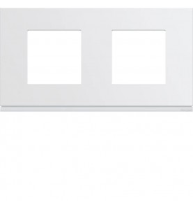Hager - WXP0012 - Plaque gallery plast 2P H71 pure