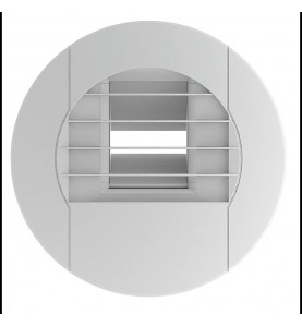 S&P - 852817 - Bouche hygroreglable temporisée cuisine électrique 10-45-135 D125 mm