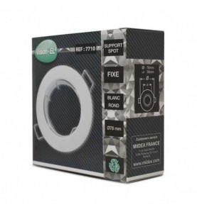 SUPPORT PLAFOND ROND BLANC Ø78 MM