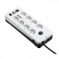 Eaton - PB8TUF - Multiprise/Parafoudre - Box 8 Tel@ USB FR - 8 FR + 1 tel + 2 USB - Blanc & Noir Eaton - PB8TUF - Multiprise/Parafoudre - Box 8 Tel@ USB FR - 8 FR + 1 tel + 2 USB - Blanc & Noir