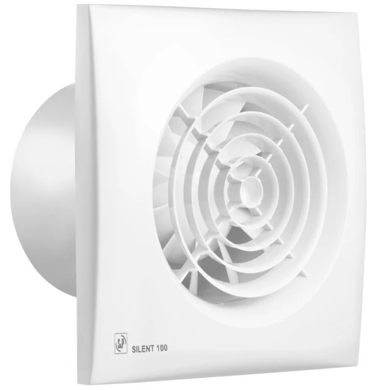 Unelvent - 402884 - Aerateur, 95 m3-h, clapet anti-retour, moteur 230V, 8 W, D 100 mm