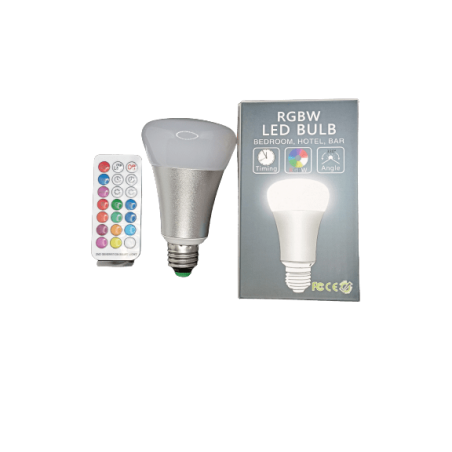 Ampoule E27 Bulb RGBW + télécommande