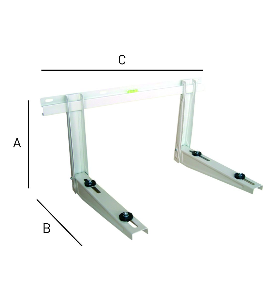 RODIGAS - SUPANV150AB - Support mural avec barre niveau 700x465mm charge maxi 140 kg