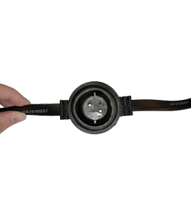 Guirlande guinguette LED B22 20 ampoules multicolore 10m + Câble d'alimentation