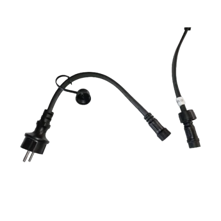 Guirlande guinguette LED B22 20 ampoules multicolore 10m + Câble d'alimentation