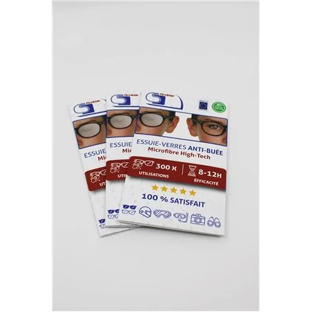 FIRCHIM - LINGETTE ESSUIE-VERRE ANTI-BUEE X3
