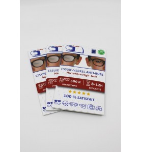 FIRCHIM - LINGETTE ESSUIE-VERRE ANTI-BUEE X3