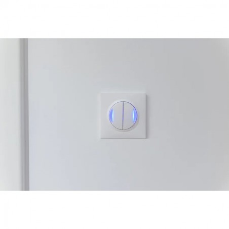 Legrand - 600801 - Plaque carree dooxie 1 poste finition Blanc