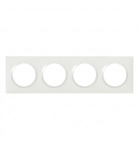 Legrand - 600804 - PLAQUE 4P BLANC DOOXIE