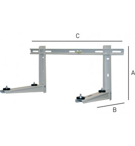 RODIGAS - Support mural SUPCD50AB avec barre niveau 800x420mm charge maxi 120 kg