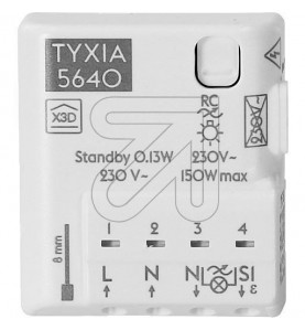 Delta Dore - 6351413 - Tyxia 5640 Recepteur nanomodule radio variation eclairage - Phase neutre