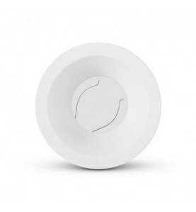 SUPPORT PLAFOND BBC ROND BLANC BASSE LUMINANCE AVEC DOUILLE AUTOMATIQUE Ø90 MM