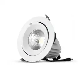 SPOT LED ESCARGOT ROND INCLINABLE ET ORIENTABLE 30W 4000K IRC90