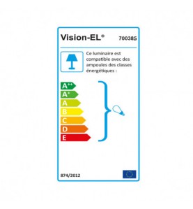 MALBEC APPLIQUE MURALE GU10 X2 CYLINDRIQUE BLANC IP44