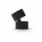 APPLIQUE DÉCORATIVE CCT 12W NOIR/DORÉ INCLINABLE/ORIENTABLE