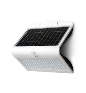 Applique Murale LED Solaire 6.8W 4000°K Blanc + Détecteur
