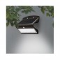 APPLIQUE MURALE LED SOLAIRE 8W 4000K NOIR + DÉTECTEUR